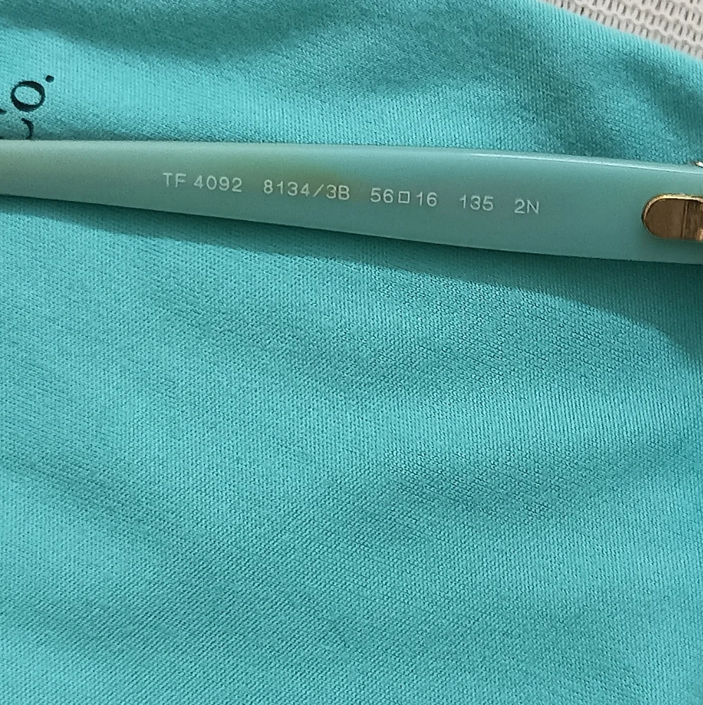 Authentic Tiffany & Co Sunglasses TF 4092 Havana / Blue Frame | Brown - Picture 2 of 7